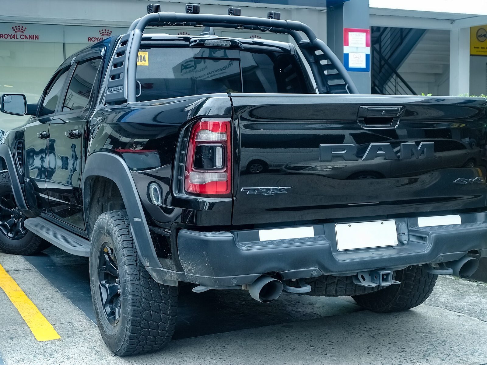 Black Ram TRX pickup with blacked-out trim