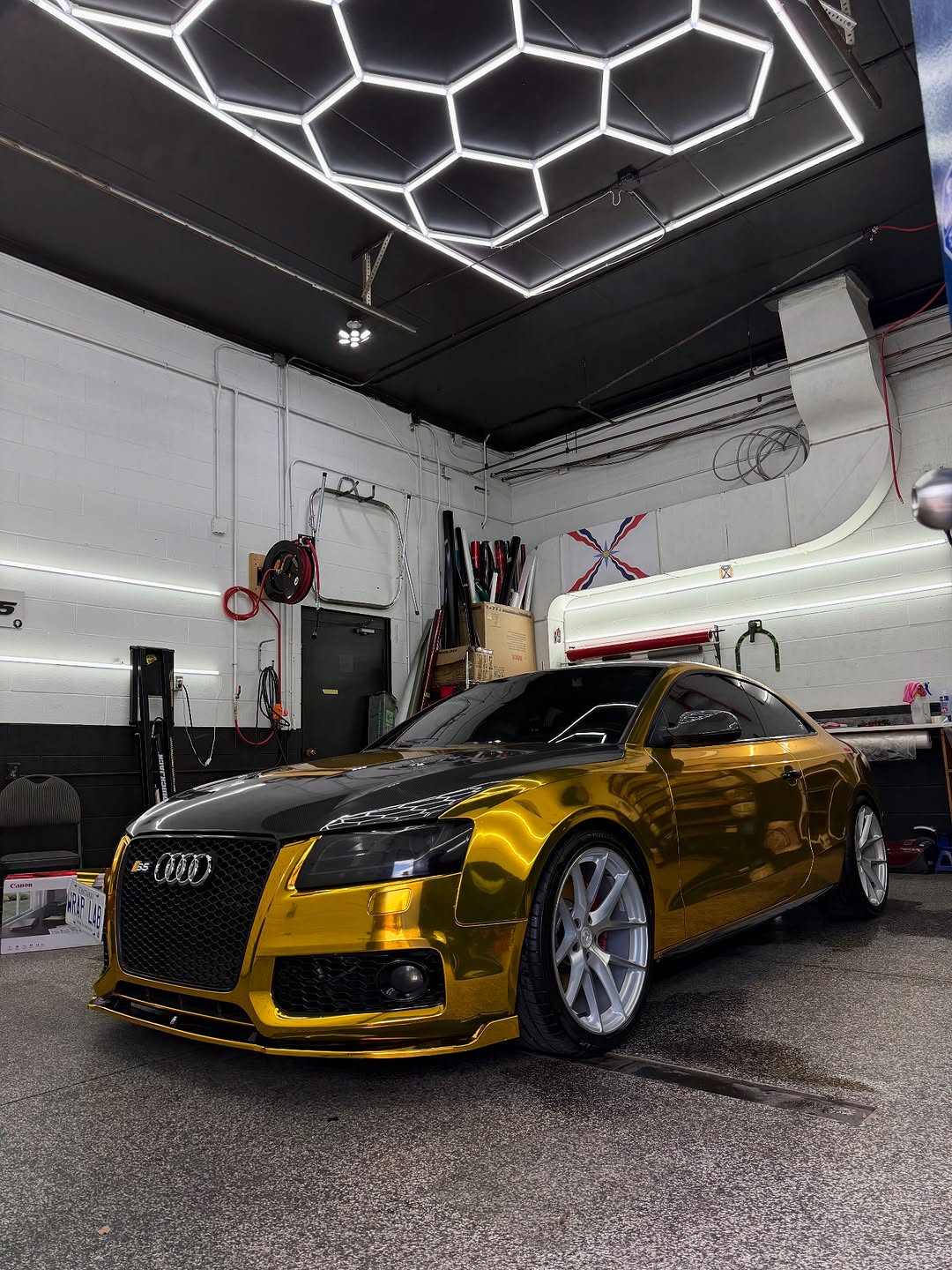 Audi S5 in chrome gold 💛🔥