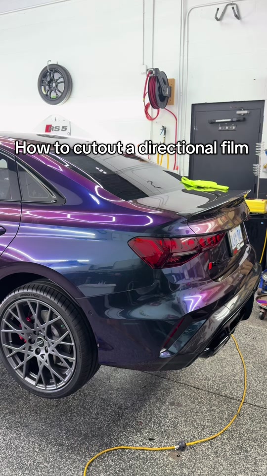 Directional film cutting correctly