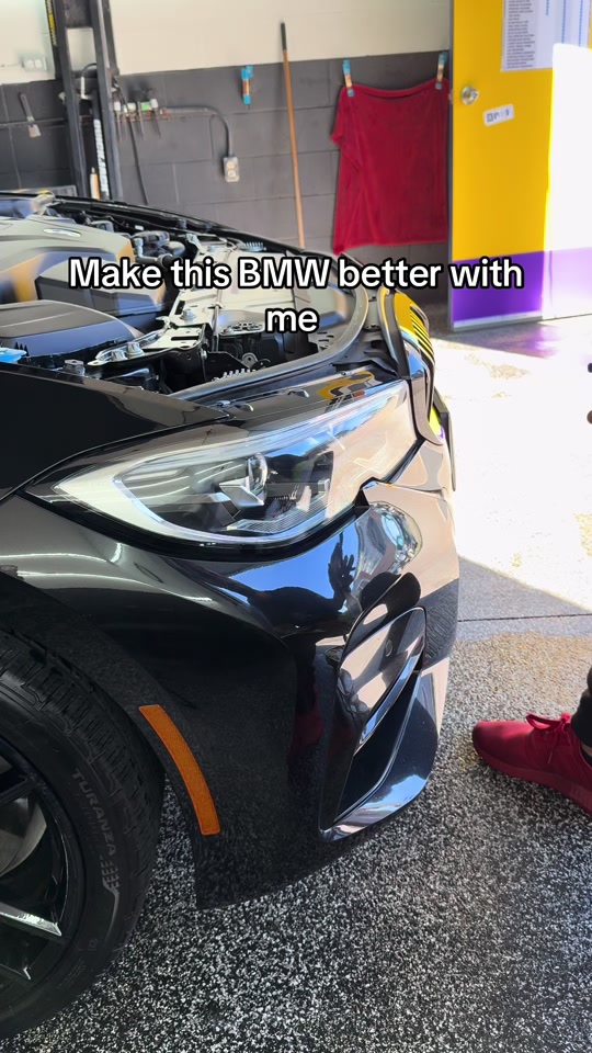 BMW headlight light smoke tint 🖤